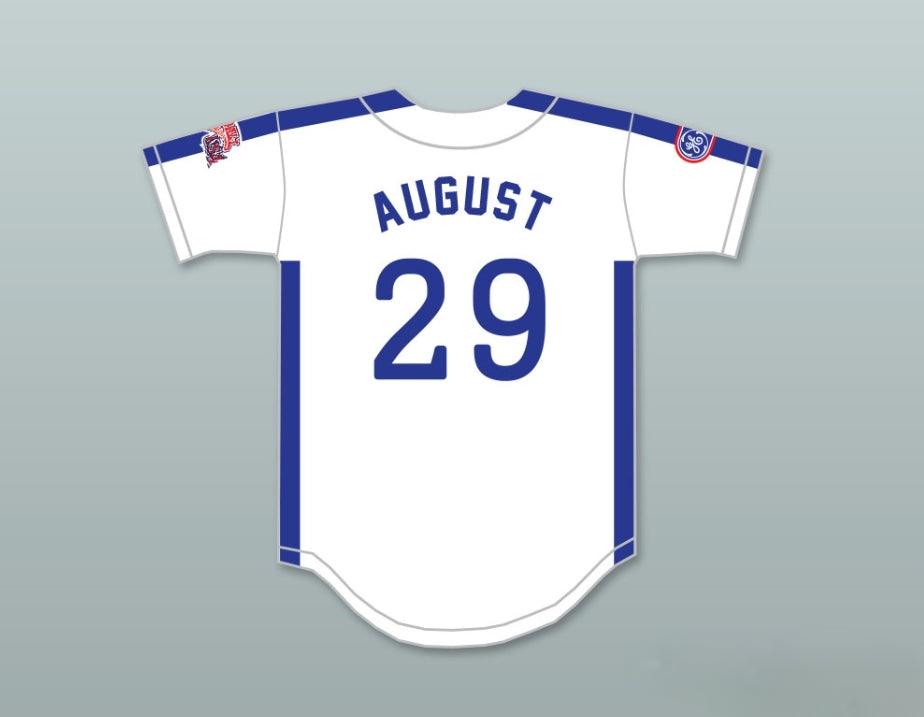 Camiseta de béisbol con botones blancos personalizada con el nombre y número que quieras, DON 29 DE AGOSTO DE 1984, SELECCIÓN DE EE. UU., con costuras decorativas, tallas S-6XL