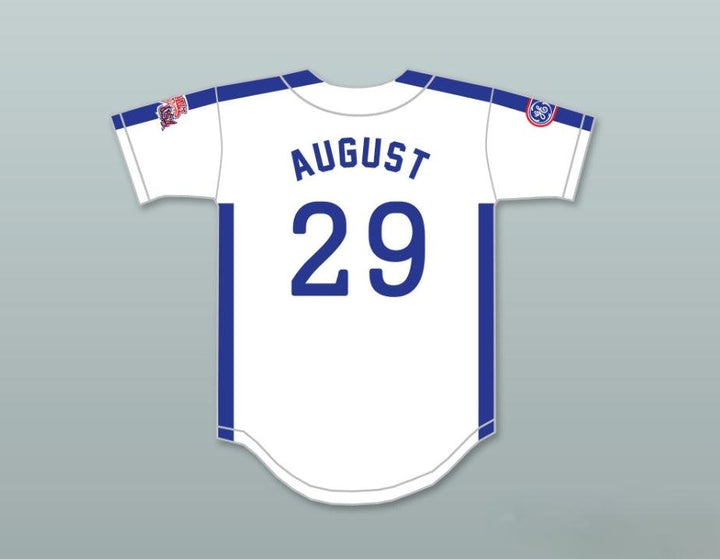 Camiseta de béisbol con botones blancos personalizada con el nombre y número que quieras, DON 29 DE AGOSTO DE 1984, SELECCIÓN DE EE. UU., con costuras decorativas, tallas S-6XL