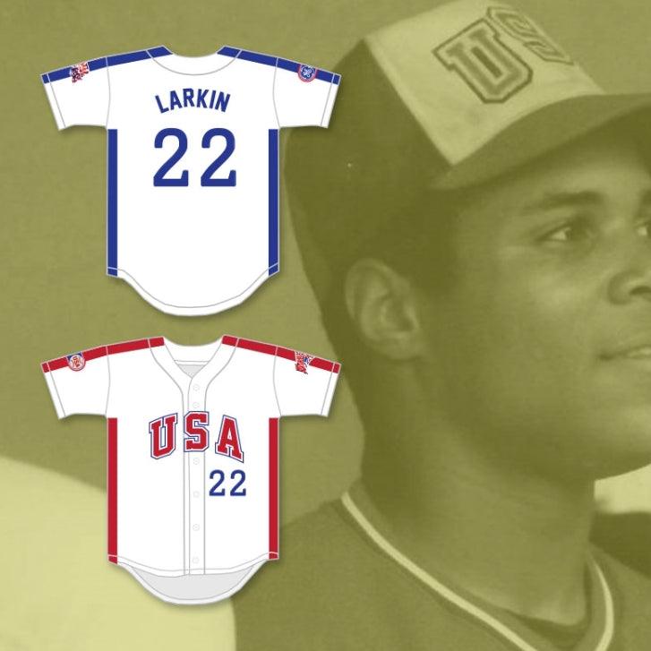 Custom Any Name Number BILL SWIFT 8 1984 USA TEAM BLUE BASEBALL JERSEY Top Stitched S-6XL
