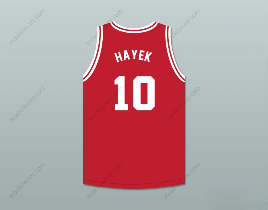 PERSONALIZA CUALQUIER Nombre Número SALMA HAYEK 10 TIJUANA PIRANHAS CAMISETA DE BALONCESTO ROJA EQUIPO DE EXPANSIÓN MEXICANO Cosido S-6XL