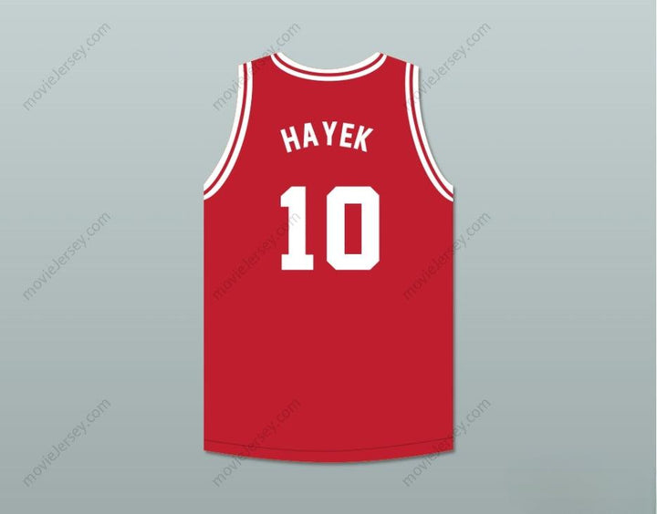 PERSONALIZA CUALQUIER Nombre Número SALMA HAYEK 10 TIJUANA PIRANHAS CAMISETA DE BALONCESTO ROJA EQUIPO DE EXPANSIÓN MEXICANO Cosido S-6XL