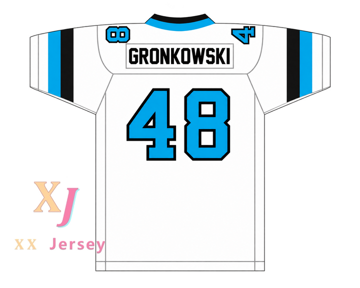 PERSONALIZA CUALQUIER Nombre Número ROB GRONKOWSKI 48 WOLVERINES DE WOODLAND HILLS HIGH SCHOOL Camiseta de fútbol Bordada Tallas S-6XL
