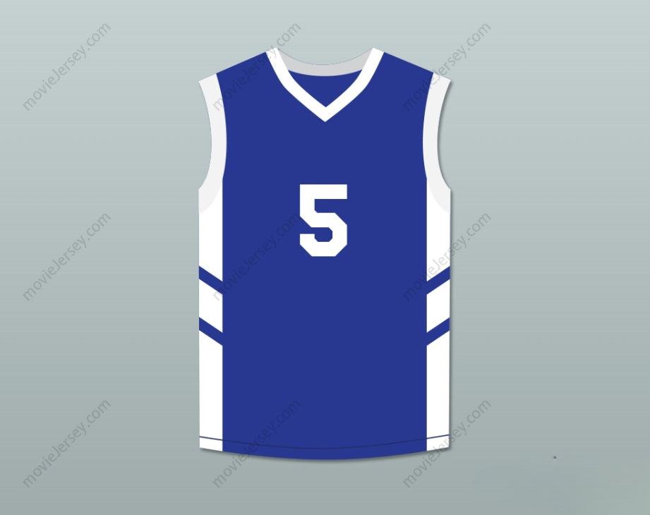 PERSONALIZA CUALQUIER Nombre Número ANDRE 'SILK' POOL 5 CAMISETA BALONCESTO AZUL EL BIG BANG DE DENNIS RODMAN EN PIONGYANG Confección de alta calidad S-6XL