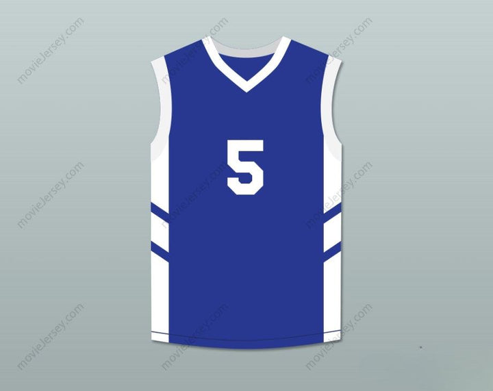PERSONALIZA CUALQUIER Nombre Número ANDRE 'SILK' POOL 5 CAMISETA BALONCESTO AZUL EL BIG BANG DE DENNIS RODMAN EN PIONGYANG Confección de alta calidad S-6XL