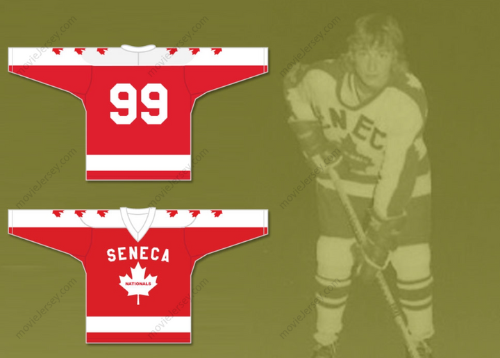 Custom Any Name Number Wayne Gretzky 99 Seneca Nationals Hockey Jersey Metro Junior B Hockey League Top Stitched S-6XL