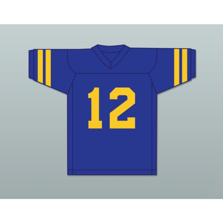 CUSTOM ANY Name Number BARRY GOLDBERG 12 WILLIAM PENN ACADEMY QUAKERS BLUE Football Jersey Top Stitched S-6XL