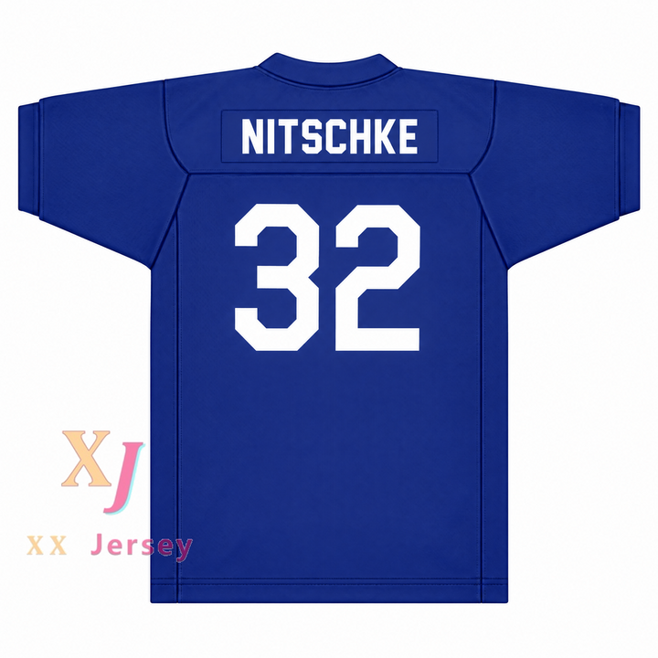 Custom Ray Nitschke 32 Proviso East High School Pirates Royal Football Jersey