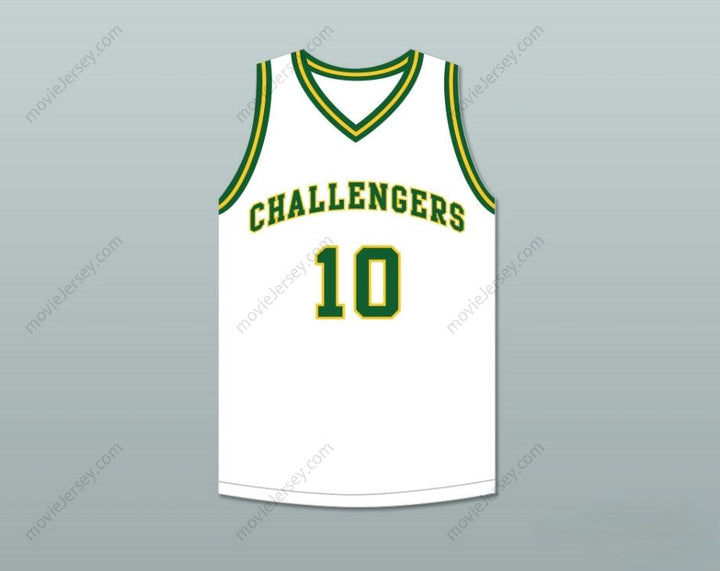 PERSONALIZADO Cualquier Nombre Número TIM HARDAWAY 10 CARVER MILITARY ACADEMY CHALLENGERS CAMISETA BALONCESTO BLANCA BORDADA S-6XL
