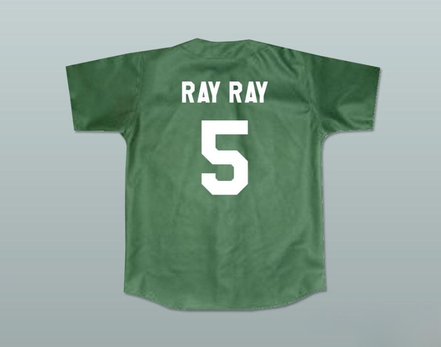 Camiseta de béisbol personalizada RAYMOND 'RAY RAY' BENNET con cualquier nombre y número 5 KEKAMBAS HARDBALL VERDE OSCURO con costuras de alta calidad S-6XL