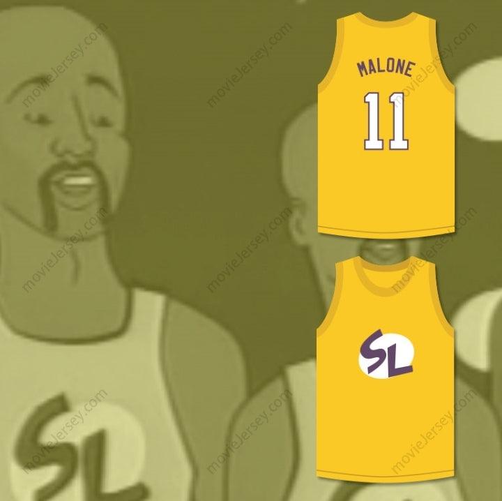 PERSONALIZA Cualquier Nombre Número KARL MALONE 11 CAMISETA DE BALONCESTO SHAQ Y EL SKIT MADTV Costuras Reforzadas S-6XL