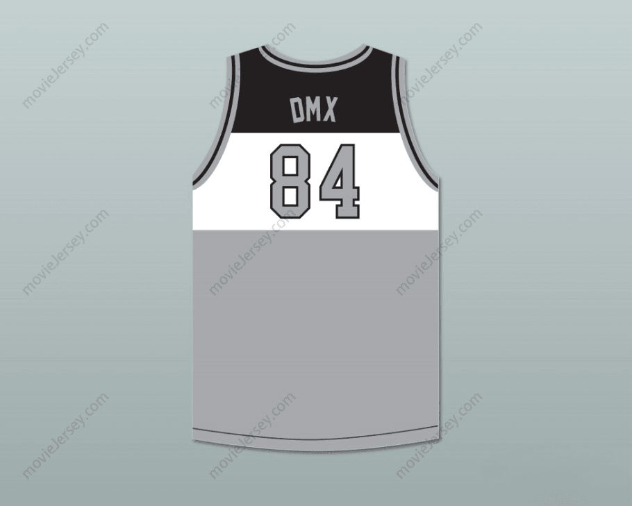 CAMISETA DE BALONCESTO TRICOLOR ROUGH RYDERS DMX 84 CON NOMBRE Y NÚMERO PERSONALIZABLES, 2 COSTURAS EN LA PARTE SUPERIOR S-6XL