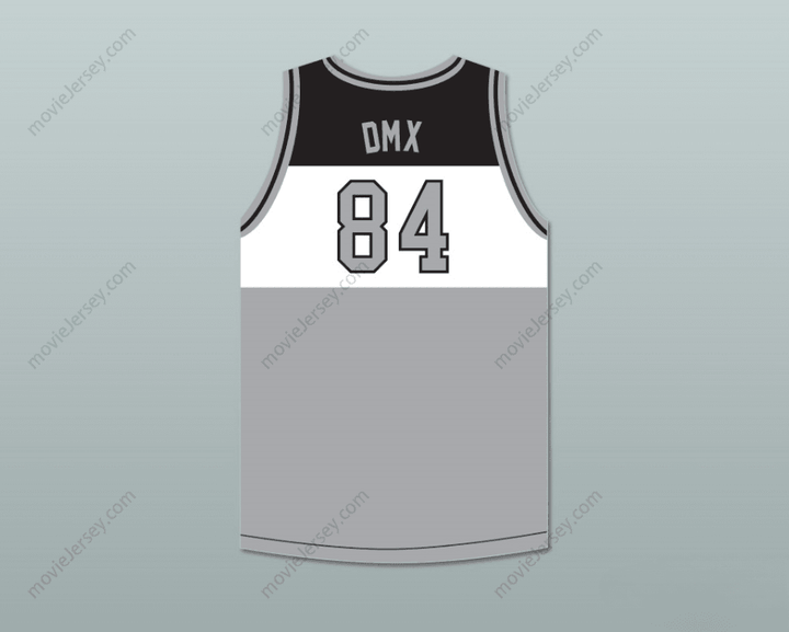 CAMISETA DE BALONCESTO TRICOLOR ROUGH RYDERS DMX 84 CON NOMBRE Y NÚMERO PERSONALIZABLES, 2 COSTURAS EN LA PARTE SUPERIOR S-6XL