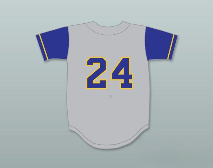 Camiseta de béisbol gris de los CRUSADERS de la escuela secundaria ARCHBISHOP de KEN GRIFFEY JR 24 con cualquier nombre y número personalizado, 3 costuras, tallas S-6XL