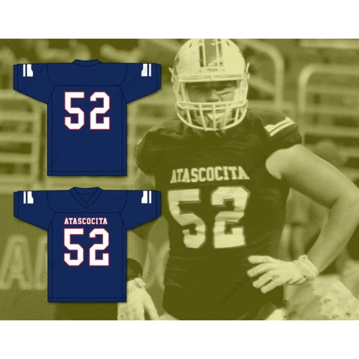 PERSONALIZA CUALQUIER Nombre Número SAM COSMI 52 ATASCOCITA HIGH SCHOOL Camiseta de fútbol Bordado S-6XL