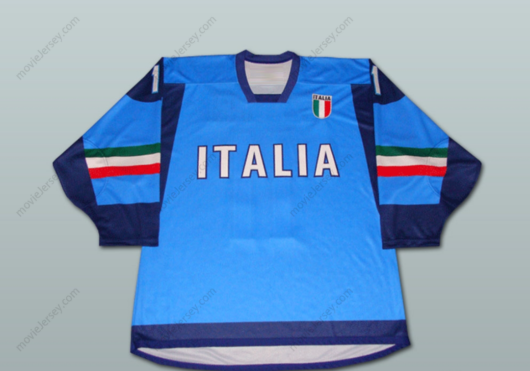 Custom Any Name Number Italia Team Hockey Jersey Top Stitched S-6XL