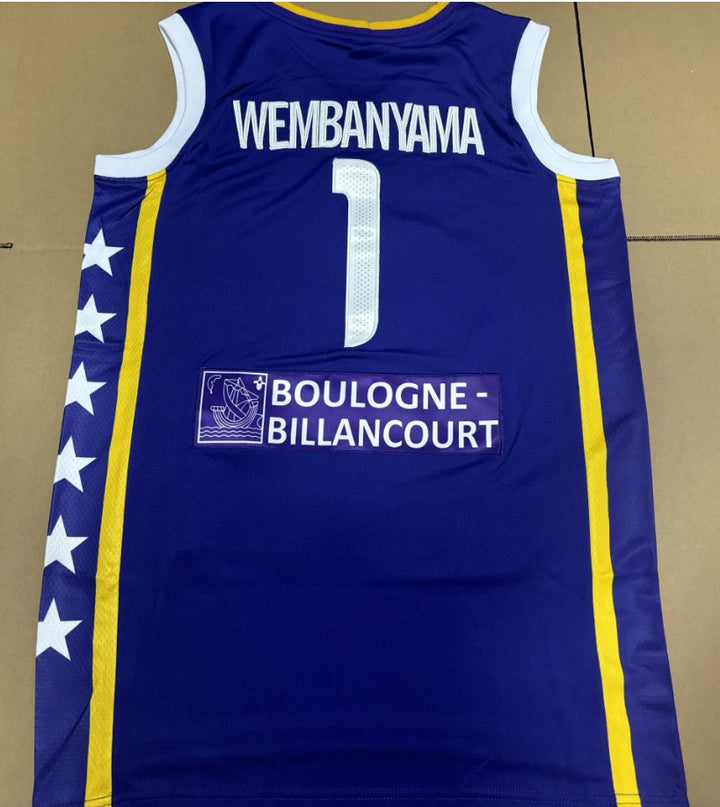 Mens Basketball Jersey Wembanyama #1 Jersey All Stitched S-2XLStitched