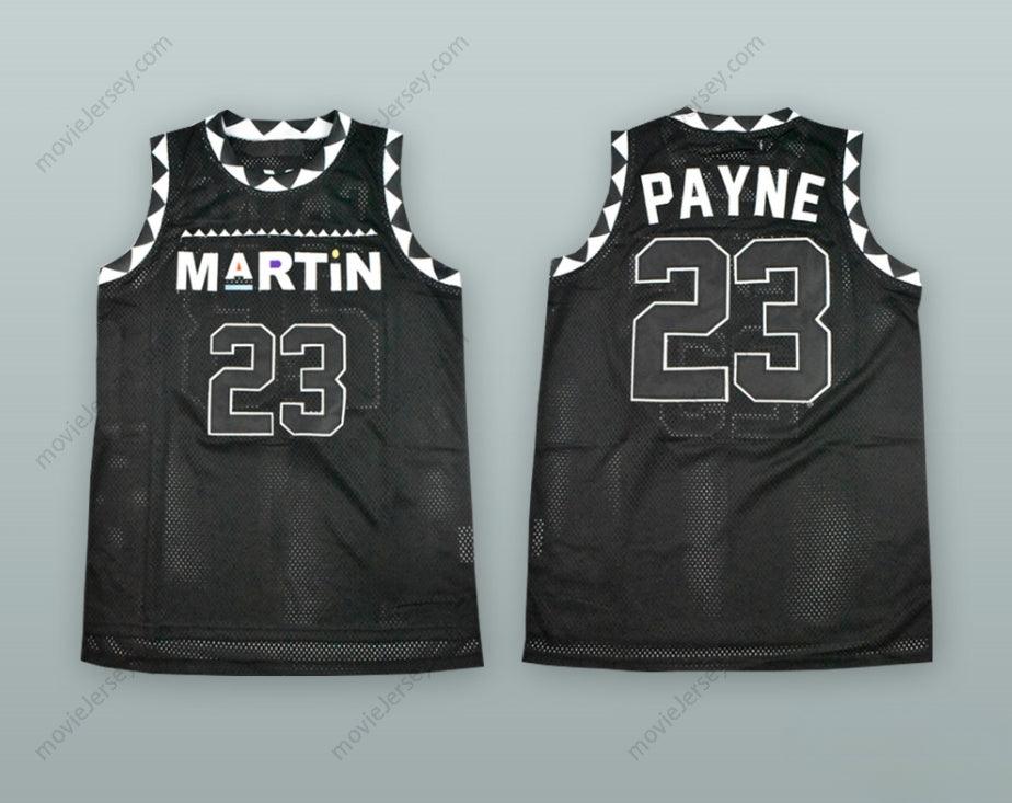 CUSTOM ANY Name Number MARTIN PAYNE 23 BLACK BASKETBALL JERSEY Top Stitched S-6XL