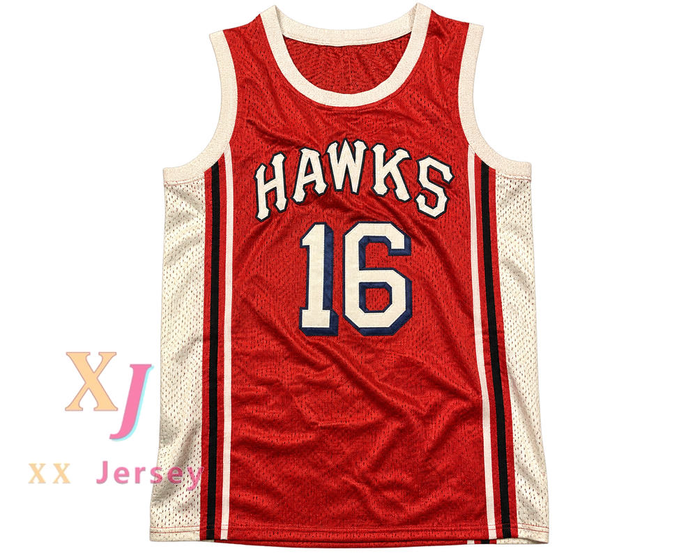 Custom Cliff Hagan 16 St. Louis Hawks Red Basketball Jersey