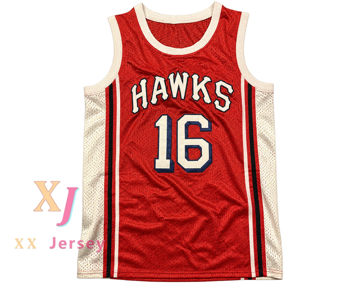 Custom Cliff Hagan 16 St. Louis Hawks Red Basketball Jersey