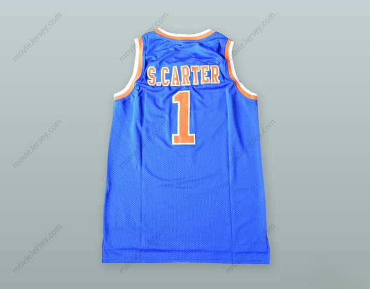CAMISETA DE BALONCESTO AZUL ROC-A-FELLA CON NÚMERO Y NOMBRE PERSONALIZADO DE SHAWN CARTER 1, BORDADA, TALLAS S-6XL