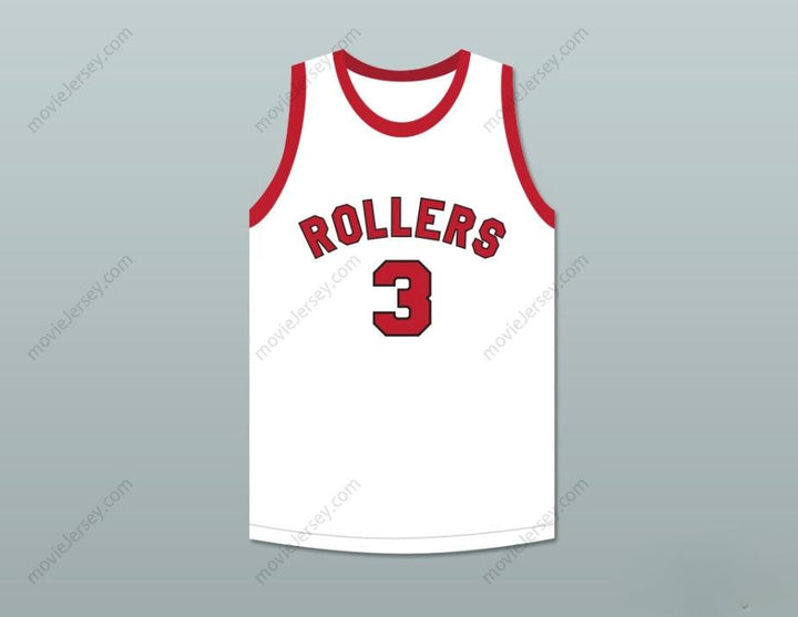 PERSONALIZA CUALQUIER Nombre Número ERNIE CALVERLEY 3 PROVIDENCE STEAMROLLERS JERSEY DE BALONCESTO BLANCO 3 Confección Premium S-6XL