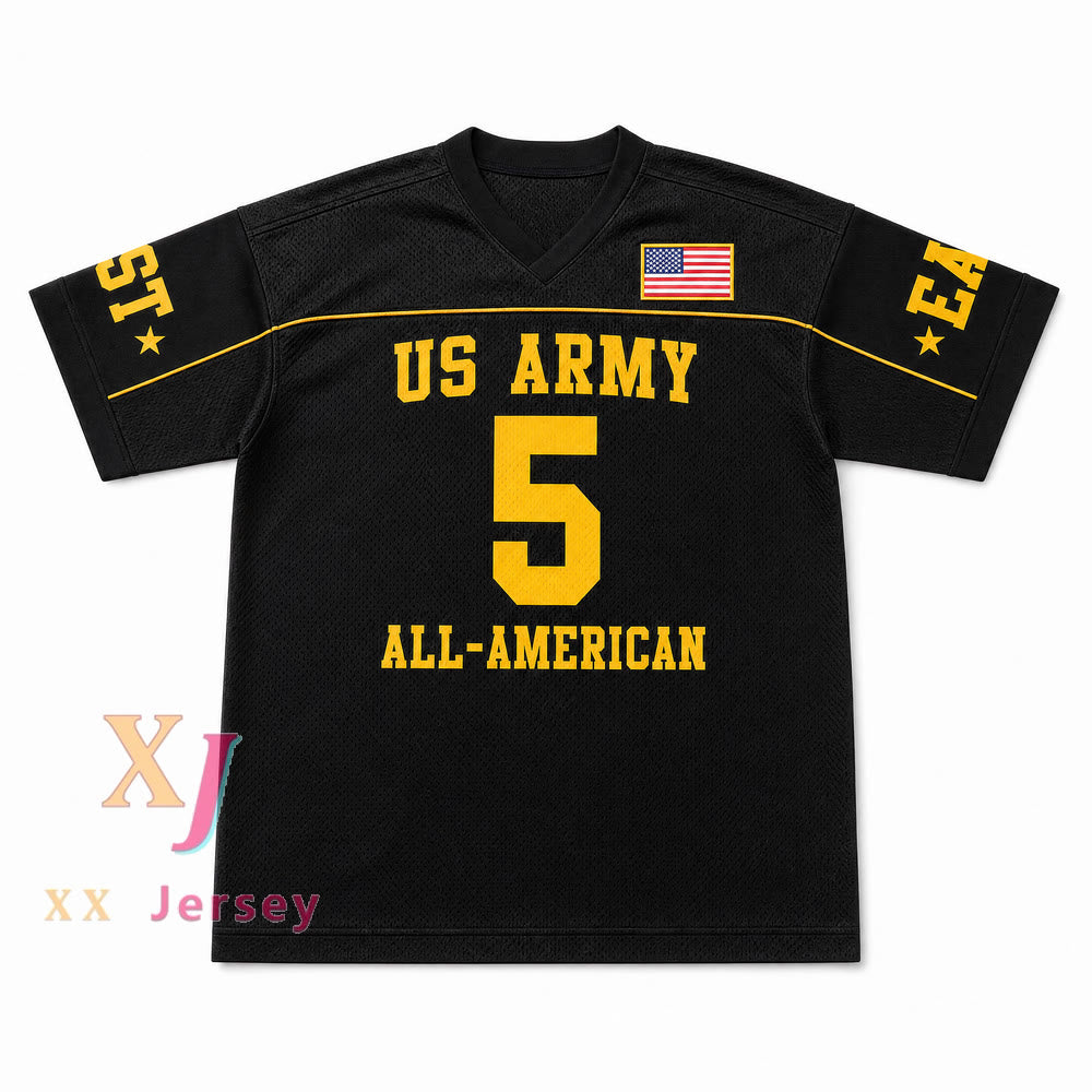 Custom Tim Tebow 5 U.S. Army All-American East Black Football Jersey