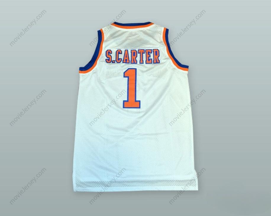 PERSONALIZA Cualquier Nombre Número SHAWN CARTER 1 ROC-A-FELLA BLANCO CAMISETA DE BALONCESTO con Costuras S-6XL