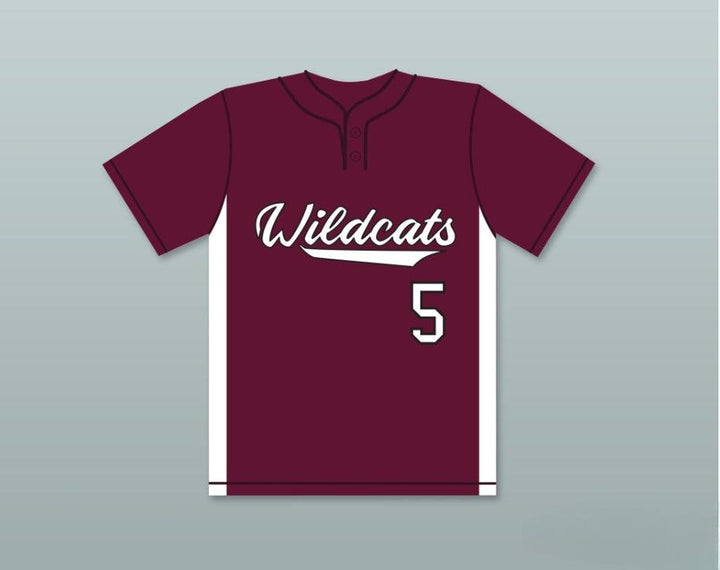 Personalizado Cualquier Nombre Número PATRICK MAHOMES 5 CAMISETA DE BÉISBOL MARRÓN DE LOS WILDCATS DE LA ESCUELA SECUNDARIA WHITEHOUSE 1 Cosida en la parte superior S-6XL