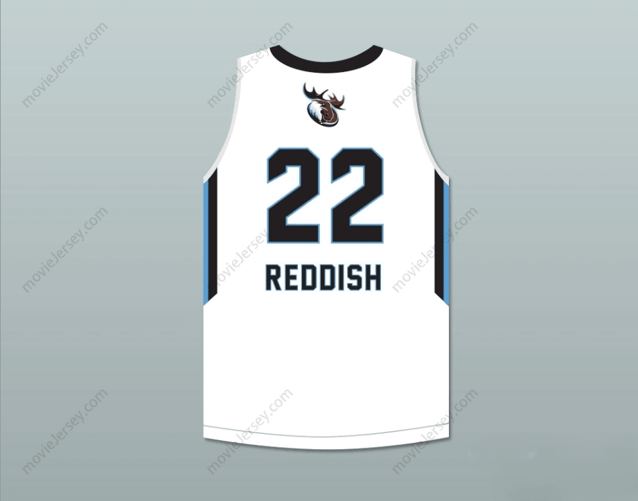 PERSONALIZA CUALQUIER Nombre Número CAM REDDISH 22 WESTTOWN SCHOOL ALCE BLANCO CAMISETA DE BALONCESTO 2 Parte Superior Cosida S-6XL