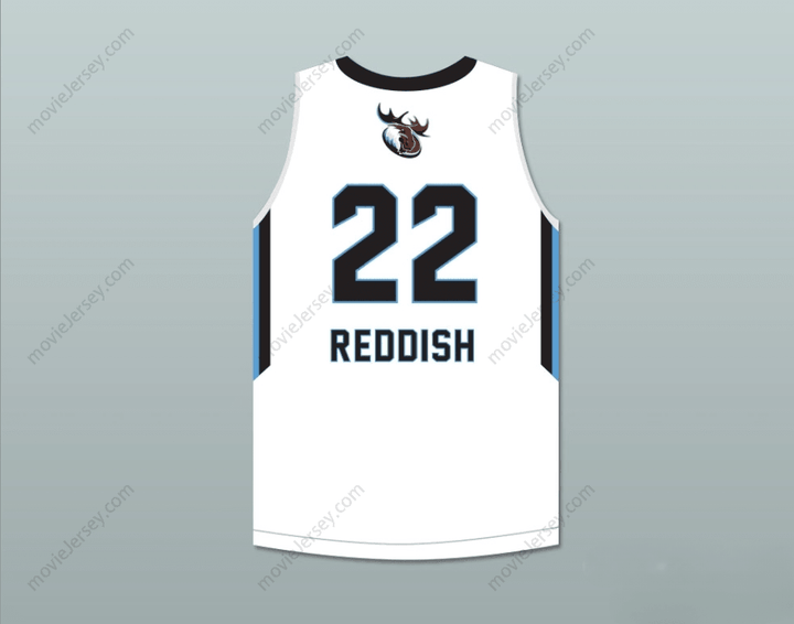 PERSONALIZA CUALQUIER Nombre Número CAM REDDISH 22 WESTTOWN SCHOOL ALCE BLANCO CAMISETA DE BALONCESTO 2 Parte Superior Cosida S-6XL