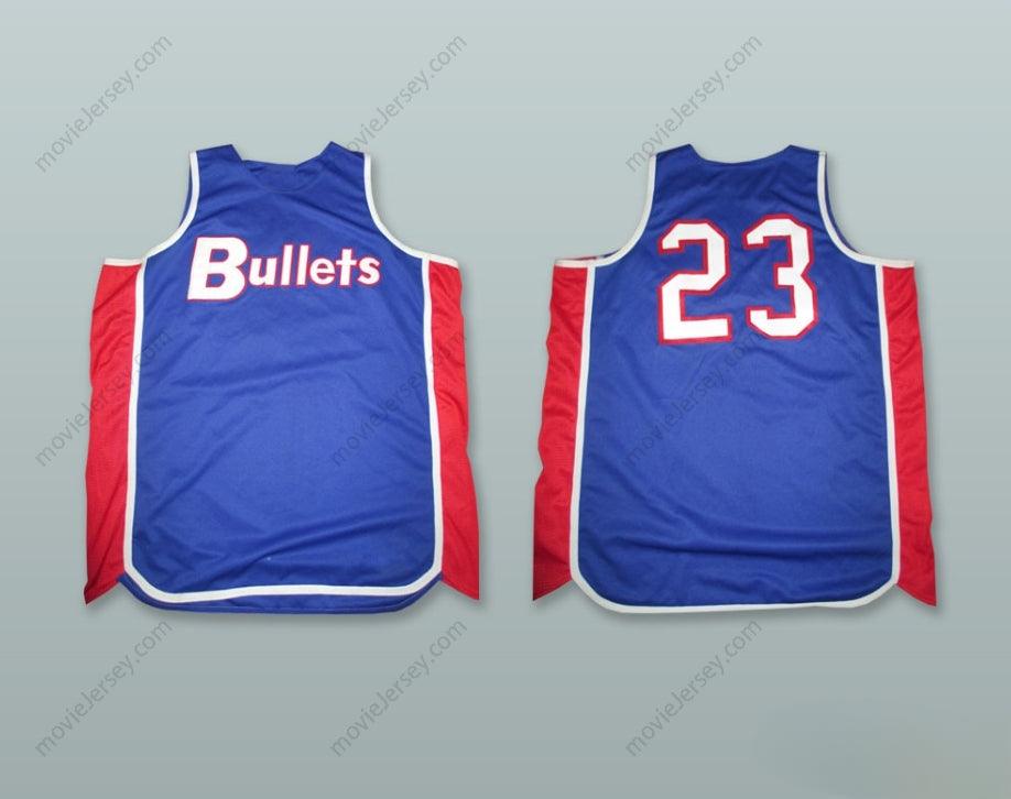 CUSTOM ANY Name Number MICHAEL  23 BALTIMORE BULLETS BLUE BASKETBALL JERSEY Top Stitched S-6XL