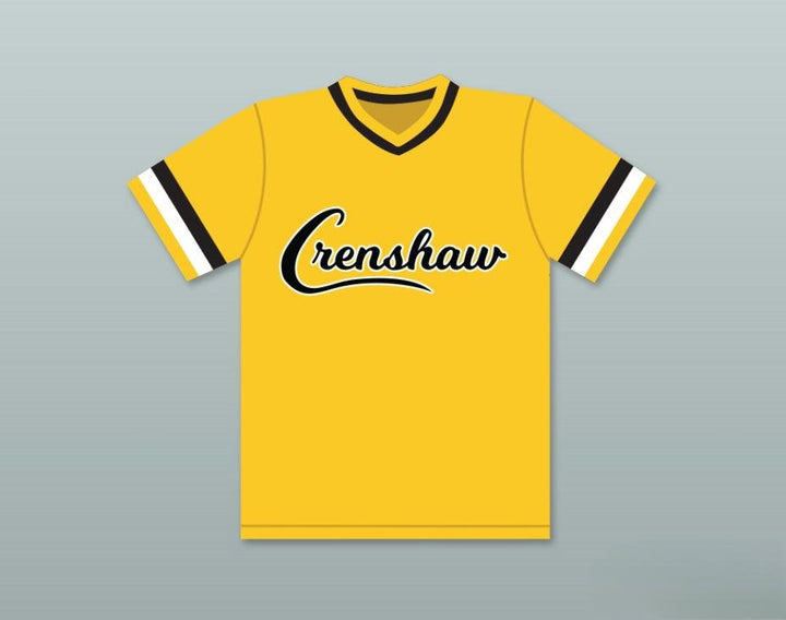 Camiseta de béisbol amarilla con número y nombre personalizados DARRYL STRAWBERRY 18 CRENSHAW HIGH SCHOOL COUGARS con costuras superiores S-6XL