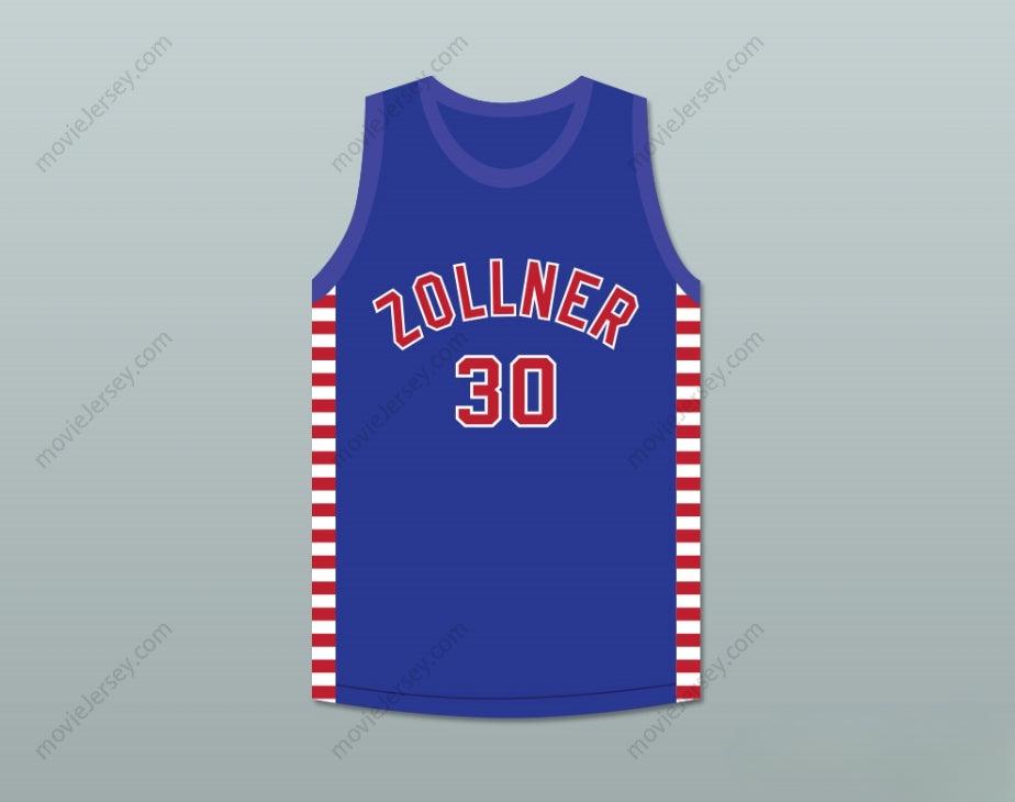 CUSTOM ANY Name Number PAUL BIRCH 30 FORT WAYNE ZOLLNER  BLUE BASKETBALL JERSEY Top Stitched S-6XL