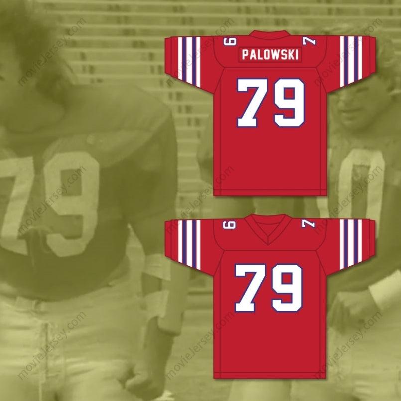 PERSONALIZA Cualquier Nombre Número FRED PALOWSKI 79 ADAMS COLLEGE ATOMS JERSEY ROJO FÚTBOL LA VENGANZA DE LOS NERDS Costura superior S-6XL