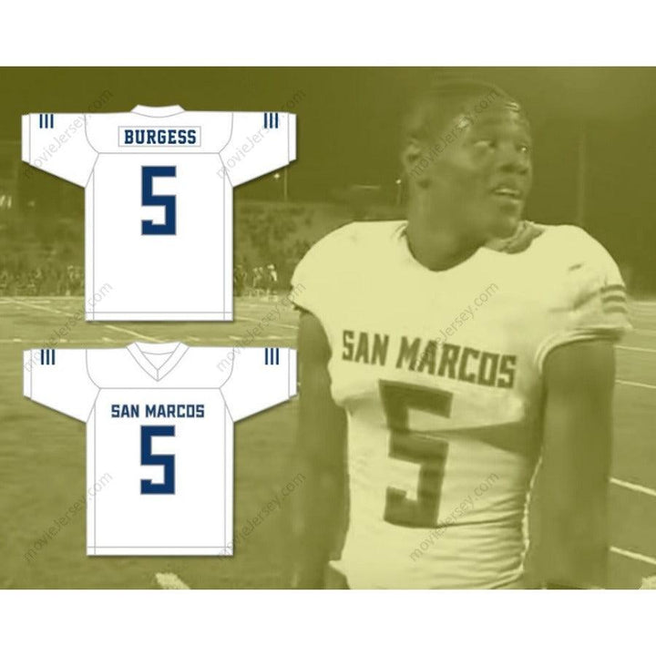 PERSONALIZA Cualquier Nombre Número TERRELL BURGESS 5 CAMISETA DE FÚTBOL Knights de SAN MARCOS HIGH SCHOOL Cosida Tallas S-6XL