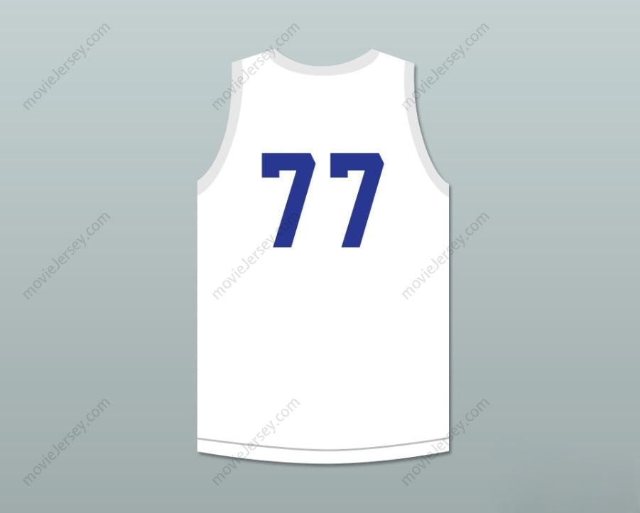 PERSONALIZA CUALQUIER Nombre Número SENIORS 77 CAMISETA DE BALONCESTO BLANCA con costuras S-6XL