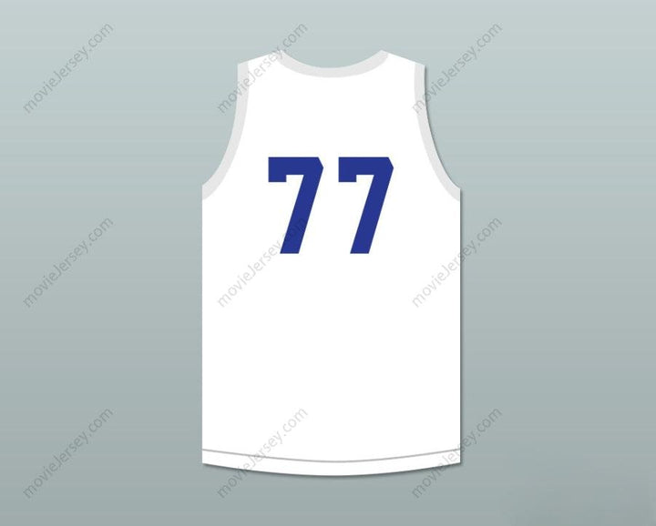 PERSONALIZA CUALQUIER Nombre Número SENIORS 77 CAMISETA DE BALONCESTO BLANCA con costuras S-6XL