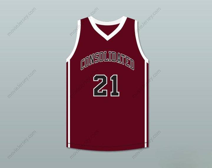 PERSONALIZA CUALQUIER Nombre Número JUGADOR 21 A&M CONSOLIDATED HIGH SCHOOL TIGERS MAROON CAMISETA DE BALONCESTO Cosida S-6XL