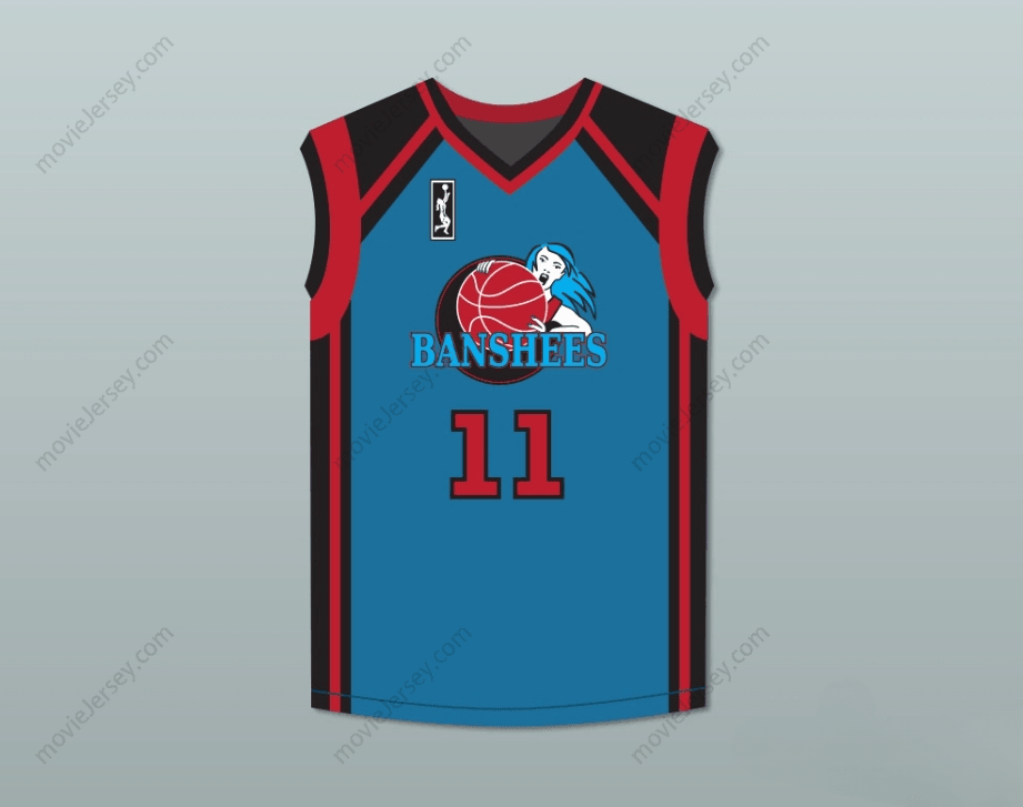 PERSONALIZA CUALQUIER Nombre Número KIM WAYANS LATISHA JANSEN 11 CAMISETA DE BALONCESTO DE VISITANTE CHARLOTTE BANSHEES CON PARCHE WUBA JUWANNA MANN Cosido en la parte superior S-6XL