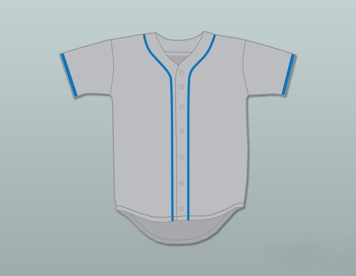 Camiseta de béisbol gris GEORGE PLIMPTON 58 EXHIBITION GAME personalizada con cualquier nombre y número, talla S-6XL, costuras vistas