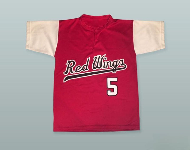 Camiseta de béisbol ROJA con el número 5 de CAL RIPKEN JR. de los RED WINGS, personalizada con cualquier nombre, miembro del Salón de la Fama de 2007, costuras superiores, tallas S-6XL