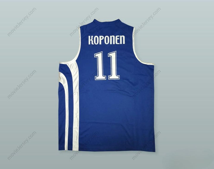 PERSONALIZA cualquier nombre y número de PETTERI KOPONEN 11 FINLANDIA CAMISETA DE BALONCESTO Cosido S-6XL