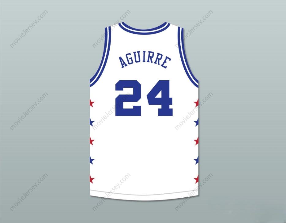 PERSONALIZA Cualquier Nombre Número MARK AGUIRRE 24 MAGIC JOHNSON CAMISETA BALONCESTO BLANCA ALL STAR GAME 1988 EVENTO BENÉFICO MIDSUMMER NIGHT'S MAGIC Tallas de la S-6XL con Costura Superior