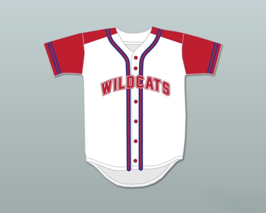 Custom Any Name Number CHAD DANFORTH 8 EAST HIGH SCHOOL WILDCATS BASEBALL JERSEY DESIGN 1 Top Stitched S-6XL