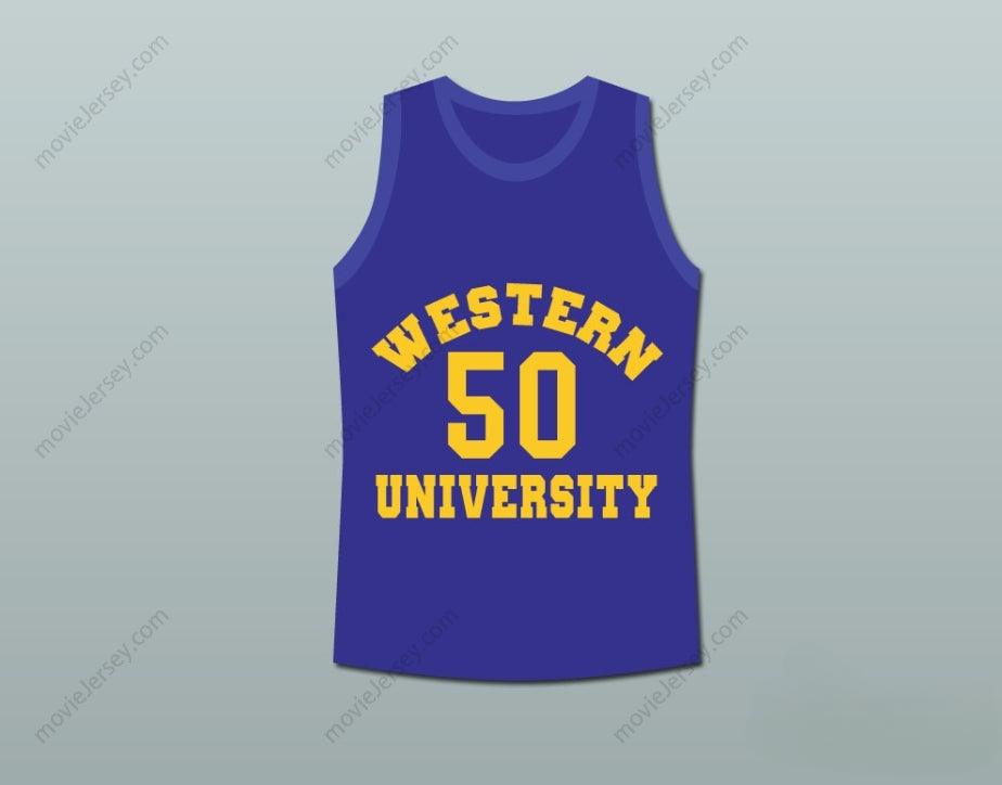 PERSONALIZA Cualquier Nombre Número SHAQ NEON BOUDEAUX UNIVERSIDAD DE WESTERN BALONCESTO CAMISETA PELÍCULA BLUE CHIPS Cosido S-6XL