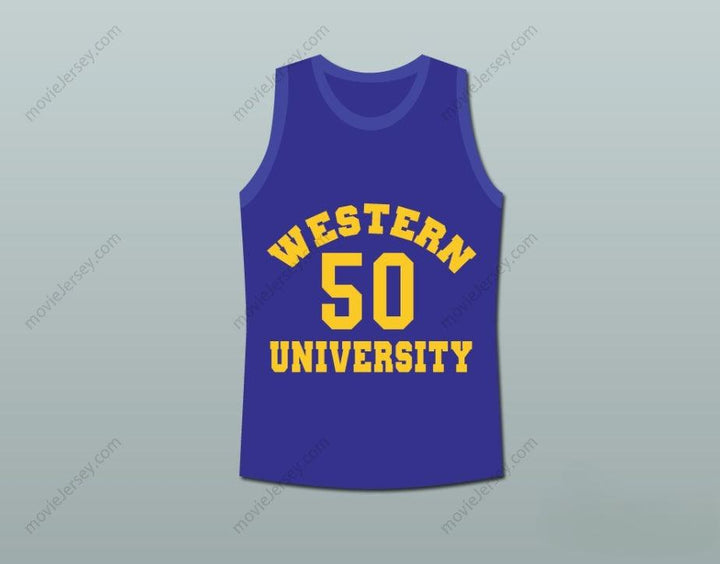 PERSONALIZA Cualquier Nombre Número SHAQ NEON BOUDEAUX UNIVERSIDAD DE WESTERN BALONCESTO CAMISETA PELÍCULA BLUE CHIPS Cosido S-6XL