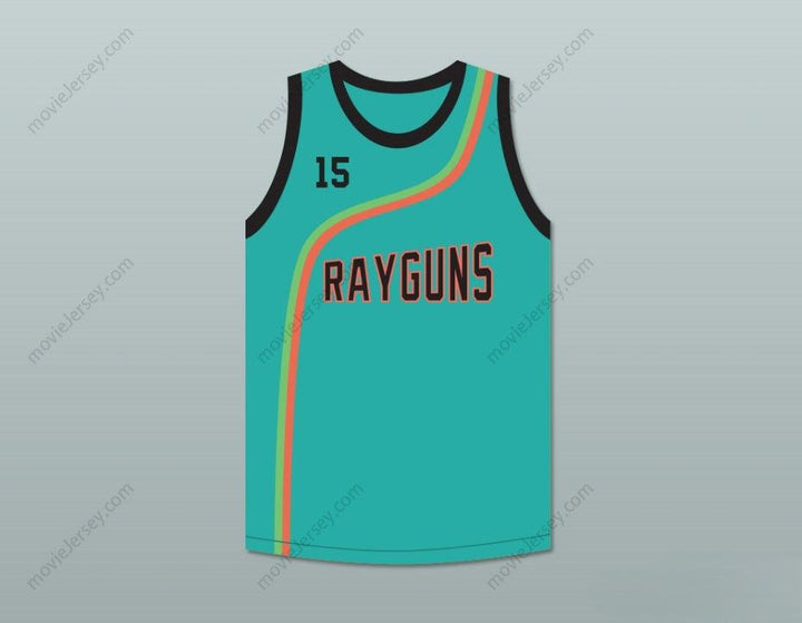 CUSTOM ANY Name Number VINCE CARTER 15 ROSWELL RAYGUNS TEAL BASKETBALL JERSEY Top Stitched S-6XL