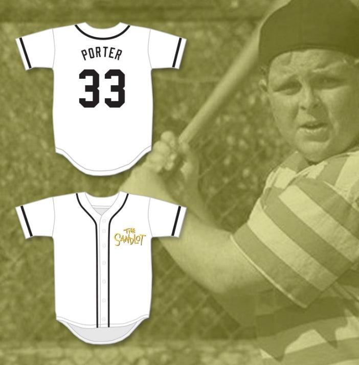Camiseta de béisbol HAMILTON 'HAM' PORTER 33 THE SANDLOT con cualquier nombre y número, cosida, tallas S-6XL
