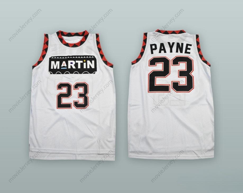 CUSTOM ANY Name Number MARTIN PAYNE 23 WHITE BASKETBALL JERSEY Top Stitched S-6XL