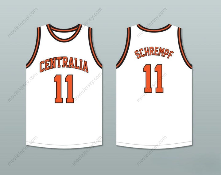 PERSONALIZA CUALQUIER Nombre Número DETLEF SCHREMPF 11 CAMISETA DE BALONCESTO BLANCA HIGH SCHOOL TIGERS 1 Parte Superior Cosida S-6XL